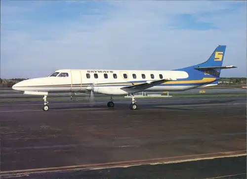 Skyways of Scandinavia Swearingen Metroliner. Flugwesen - Flugzeuge 1978