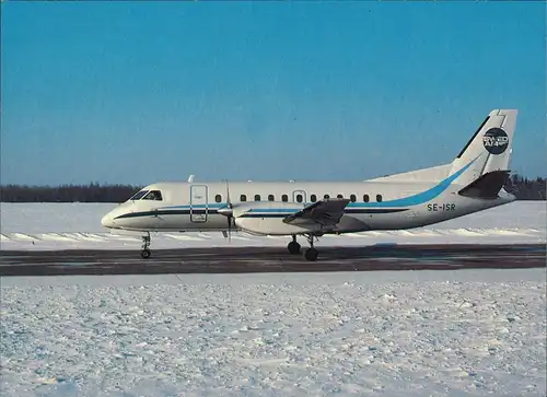 Ansichtskarte  Swedair SAAB-Fairchild 340. Flugwesen - Flugzeuge 1981