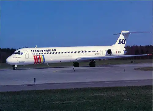Ansichtskarte  S.A.S. DC-9-81 Flugwesen - Flugzeuge 1981
