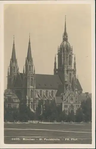 Foto München St. Paulskirche 1927 Privatfoto