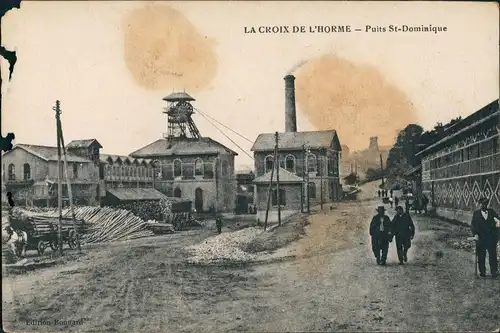 CPA L’Horme LA CROIX DE L'HORME - Puits St-Dominique Fabrik 1913