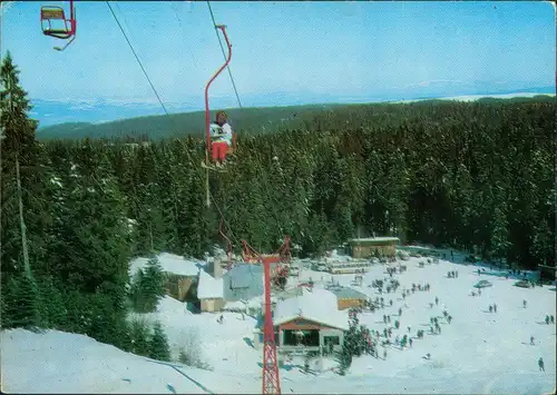 Borovetz Боровец Wintersport Sessellift zur Ski-Piste 1975