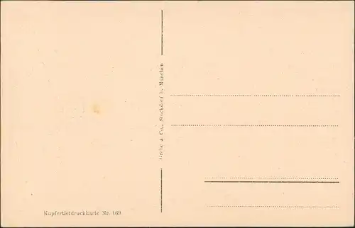 Ansichtskarte München Schloss Nymphenburg Teich mit Schwänen, Personen 1920
