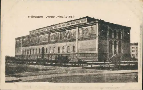 Ansichtskarte Maxvorstadt-München Neue Pinakothek 1912