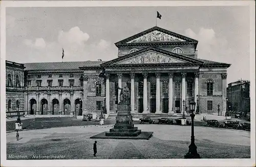 Ansichtskarte München Nationaltheater - Vorplatz 1940