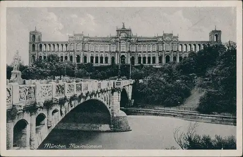 Ansichtskarte Haidhausen-München Maximilianeum 1932