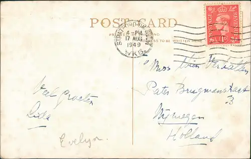 Postcard Stratford-upon-Avon ANNE HATHAWAY'S COTTAGE 1949