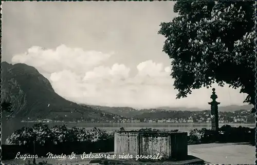 Ansichtskarte Lugano Monte It. Valuatore e nista generale 1936