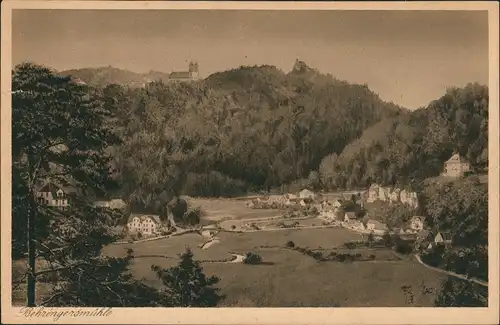 Ansichtskarte Behringersmühle-Gößweinstein Stadtblick 1928