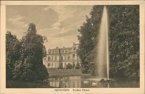 Ansichtskarte Meiningen Erbprinzl. Palais 1923