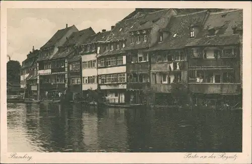 Ansichtskarte Bamberg Partie an der Pegnitz 1928