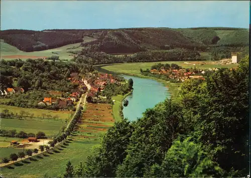 Ansichtskarte Herstelle-Beverungen Stadtblick 1977