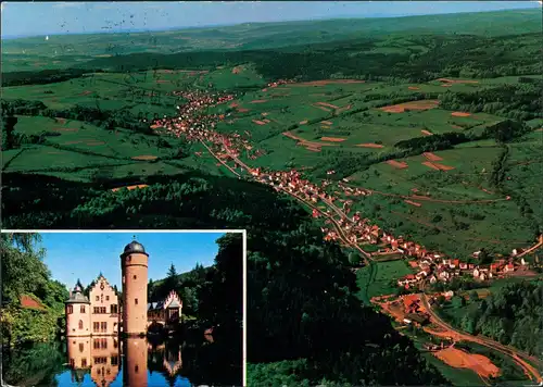 Ansichtskarte Mespelbrunn Luftbild Hessenthal 1978