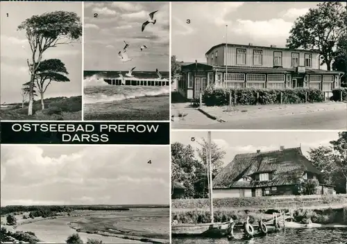 Prerow DDR Mehrbild-AK mit Esperort, FDGB-Heim Am Hafen, Krabbenort uvm. 1978