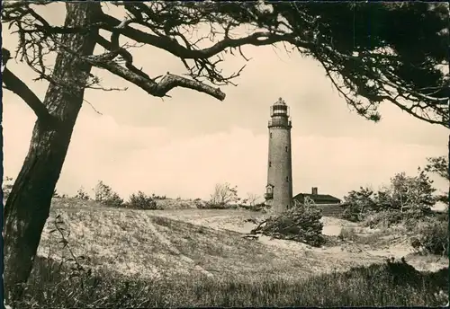 Ansichtskarte Prerow Partie am Leuchtturm, Strand, DDR-Ansicht 1962