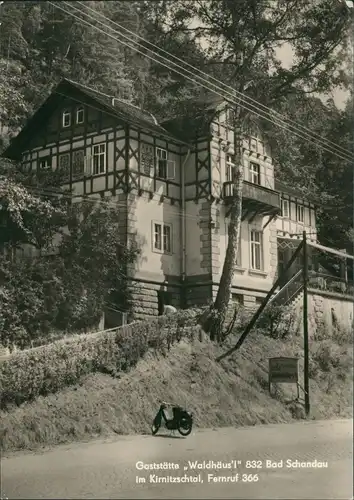 Ansichtskarte Bad Schandau Gaststätte Waldhäusl 1970