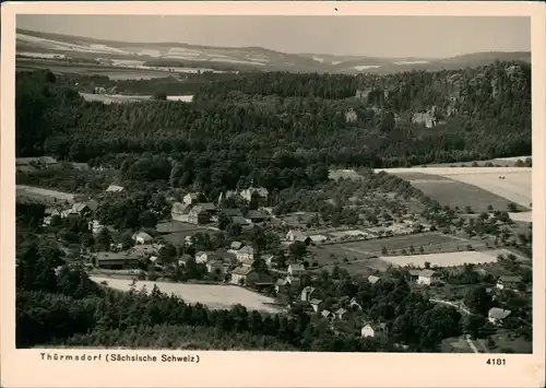 Ansichtskarte Thürmsdorf-Struppen (Sächsische Schweiz) Totale 1965