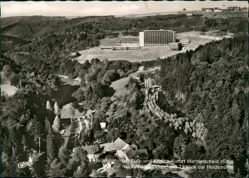 Manderscheid Eifelsanatorium mit Talblick zur Heidsmühle 1967/1966