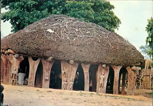 Ansichtskarte  MALI Afrika Africa Tougouna Hütten Agora Dogon 1983/1981