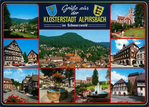 Alpirsbach Schwarzwald Mehrbild-AK Häuser, Straßen, Plätze & Gebäude 1990