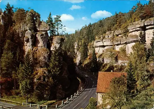 Pottenstein 1983   ohne Briefmarke, aber gestempel (ohne Nachgebühr-Vermerk)gel