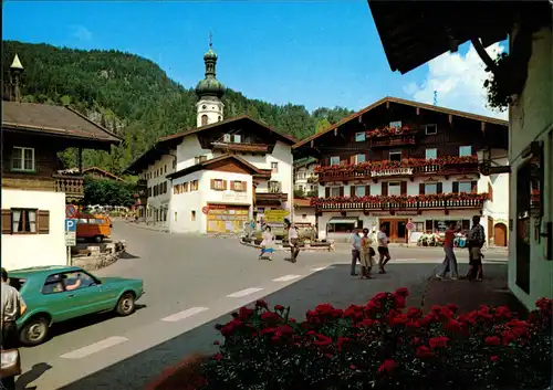 Ansichtskarte Reit im Winkl Strassen Partie Rathausplatz 1979