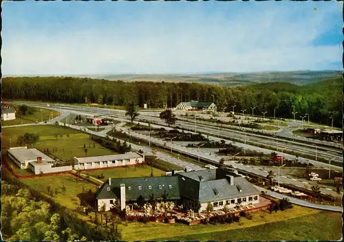 Rohrbrunn-Weibersbrunn AUTOBAHN-Rasthaus im Spessart mit Motel  Hofmann 1965