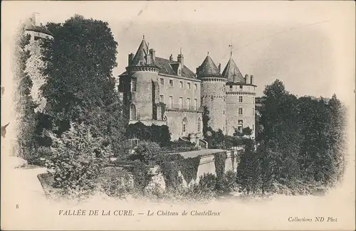 VALLÉE DE LA CURE Le Chateau de Chastelleux, Schloss Burg, Castle 1903