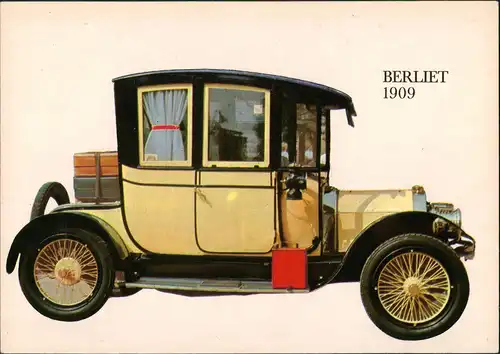 Ansichtskarte  Auto Car Oldtimer BERLIET anno 1909 1970