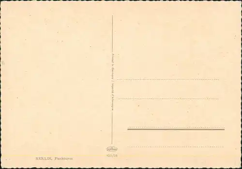 Ansichtskarte Charlottenburg-Berlin Funkturm, Blumenmeer - belebt 1968