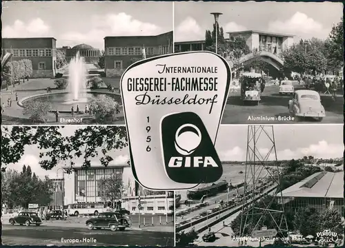 Ansichtskarte Düsseldorf Internationale Gieseerei Fachmesse MB 1956