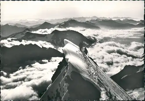 Ansichtskarte Zell am See Großglockner - Kleinglockner - Bergsteiger 1956