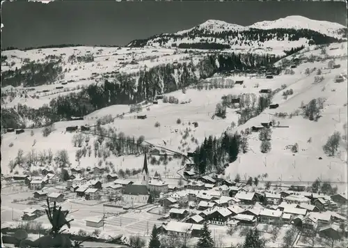 Ansichtskarte Klosters-Serneus Parsenn-Küblis Abfahrt 1959