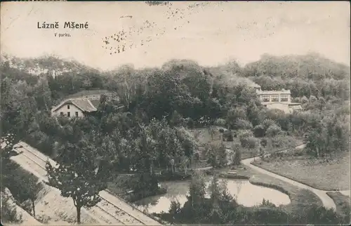 Mscheno Mšené-lázně Lázně Mšené Lázně Mšené V parku 1910