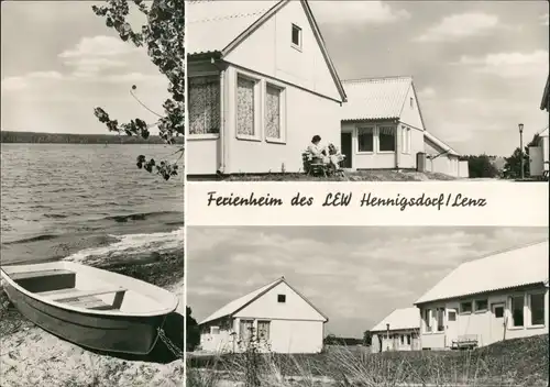 Hennigsdorf DDR Mehrbild-AK Ferienheim des LEW Hennigsdorf Lenz 1974