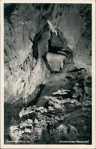 Ansichtskarte Syrau (Vogtland) Drachenhöhle - Versteinerte Wasserfall 1961