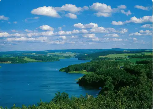 Ansichtskarte Pöhl Talsperre - Stausee 1992