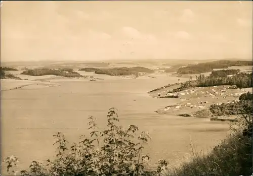 Ansichtskarte Pöhl Talsperre - Campingplatz 1968