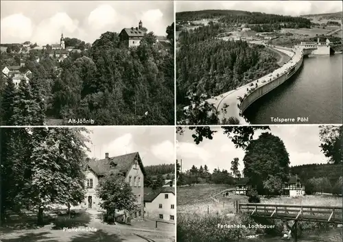 Ansichtskarte Pöhl Jößnitz, Pfaffenmühle, Ferienheim Lochbauer 1971