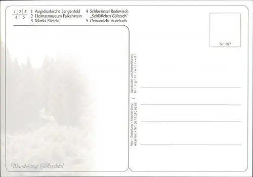 Vogtland mit Lengenfeld, Falkenstein, Ellefeld, Auerbach, Rodewisch 2000