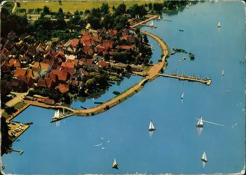 Steinhude-Wunstorf Luftbild  vom Flugzeug aus 1969     Stempel STEINHUDE 3053