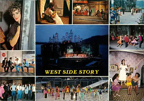 Bregenz Bregenzer Festspiele Bodensee "West Side Story" Mehrbild-AK 1983/1981