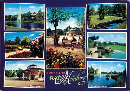 Horn-Bad Meinberg Mehrbild-AK Stadt-Ansichten, Teutoburger Wald 1980