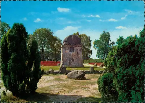 Ansichtskarte Müden (Örtze)-Faßberg Hermann-Löns-Stein Wietzer Berg 1966