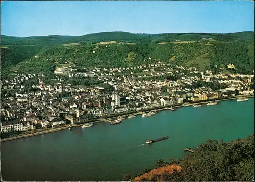 Ansichtskarte Boppard Luftbild der Stadt am Rhein 1978/1971