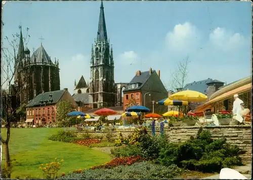 Ansichtskarte Aachen Partie Im Elisengarten 1960