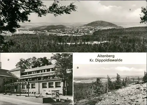 Ansichtskarte Altenberg (Erzgebirge) Stadt, HO Gaststätte 1981