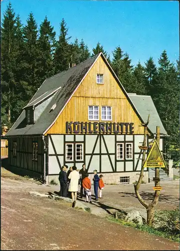 Sosa (Erzgebirge)-Eibenstock Köhlerhütte - an der Talsperre des Friedens 1972