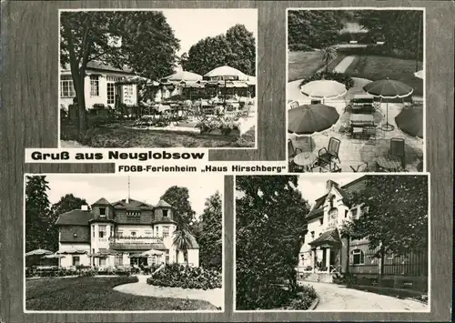 Neuglobsow-Stechlin FDGB-Ferienheim Haus Hirschberg DDR Mehrbild-AK 1971