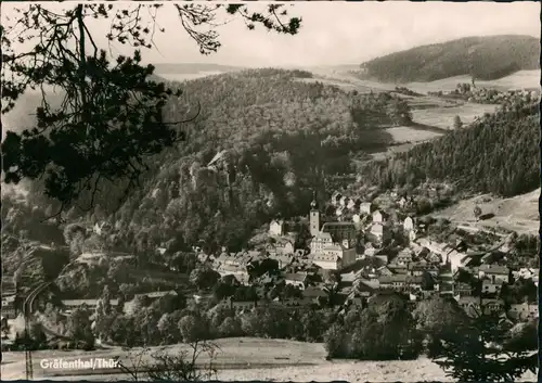 Ansichtskarte Gräfenthal Totalansicht 1962